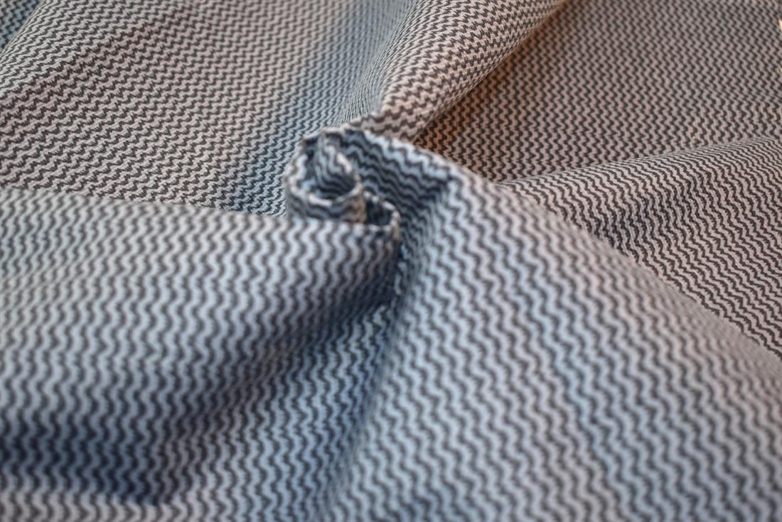 Charcoal Printed Polyester Fabric