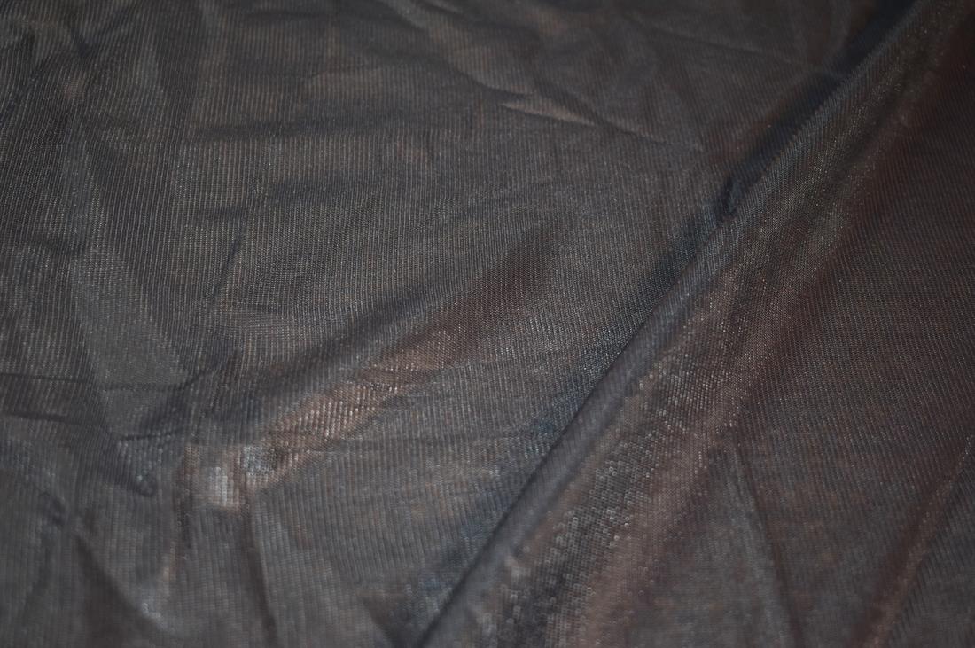 Black Plain Polyester Mesh Fabric