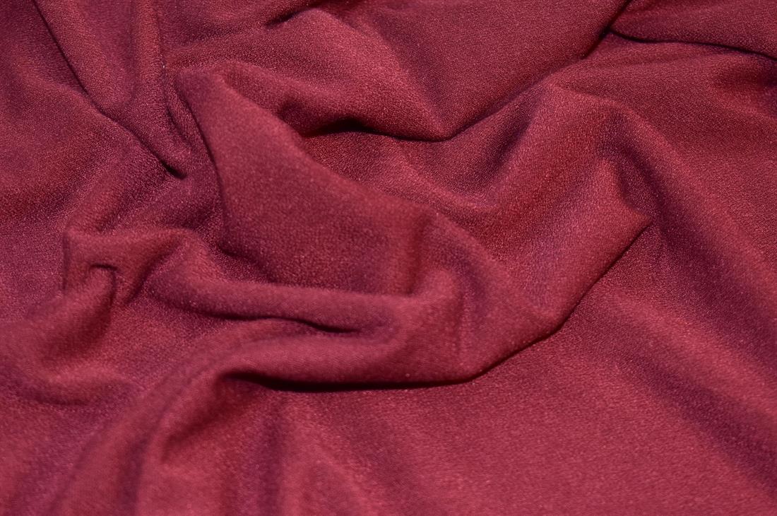 Wine Plain Polyester Jersey Fabric
