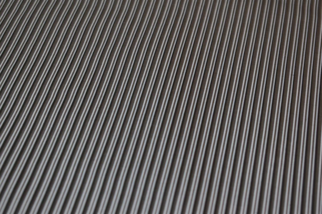 Black & Grey Stripes Polyester Cotton Fabric