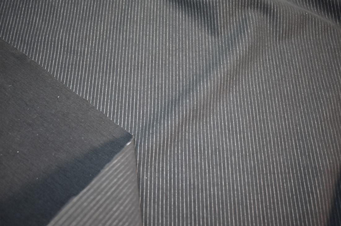 Black Strips Polyester Jersey Fabric