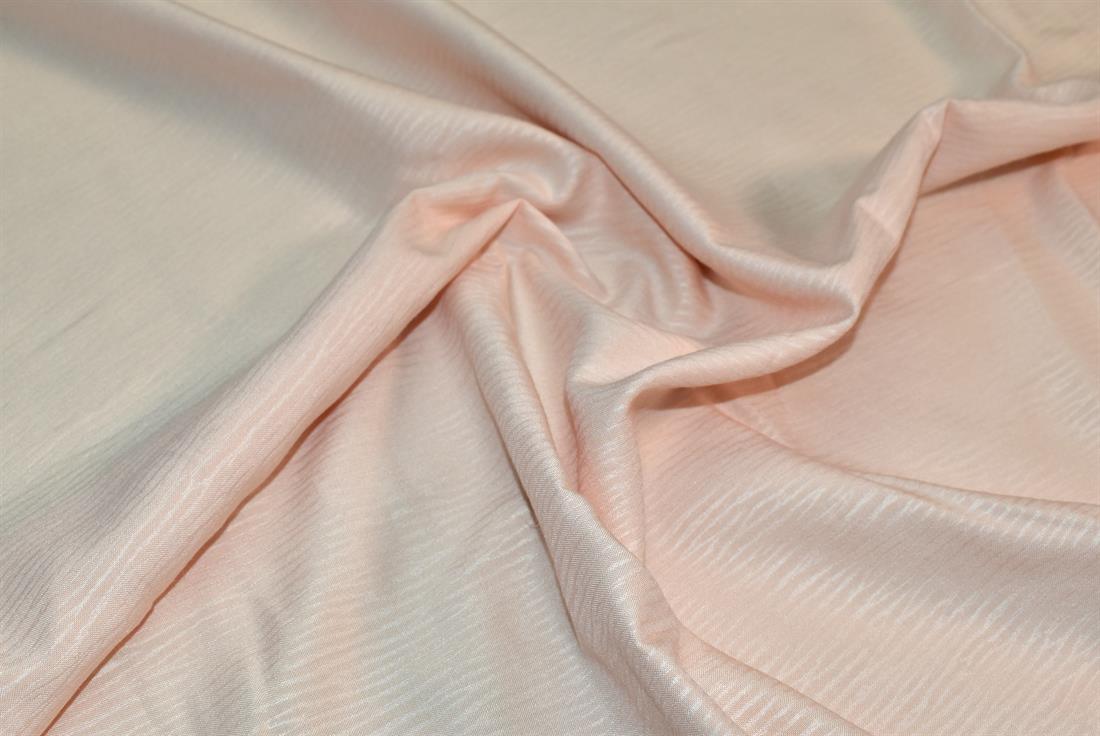 Light Peach Polyester Embroidery Fabric