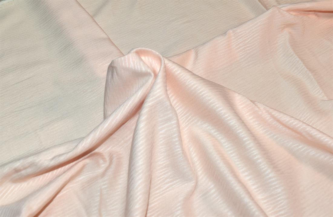 Light Peach Polyester Embroidery Fabric