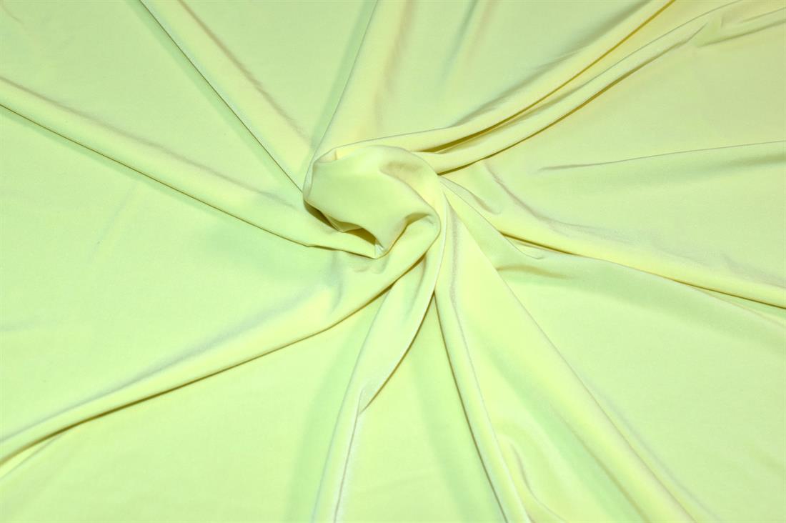 Lemon Plain Polyester Jersey Fabric