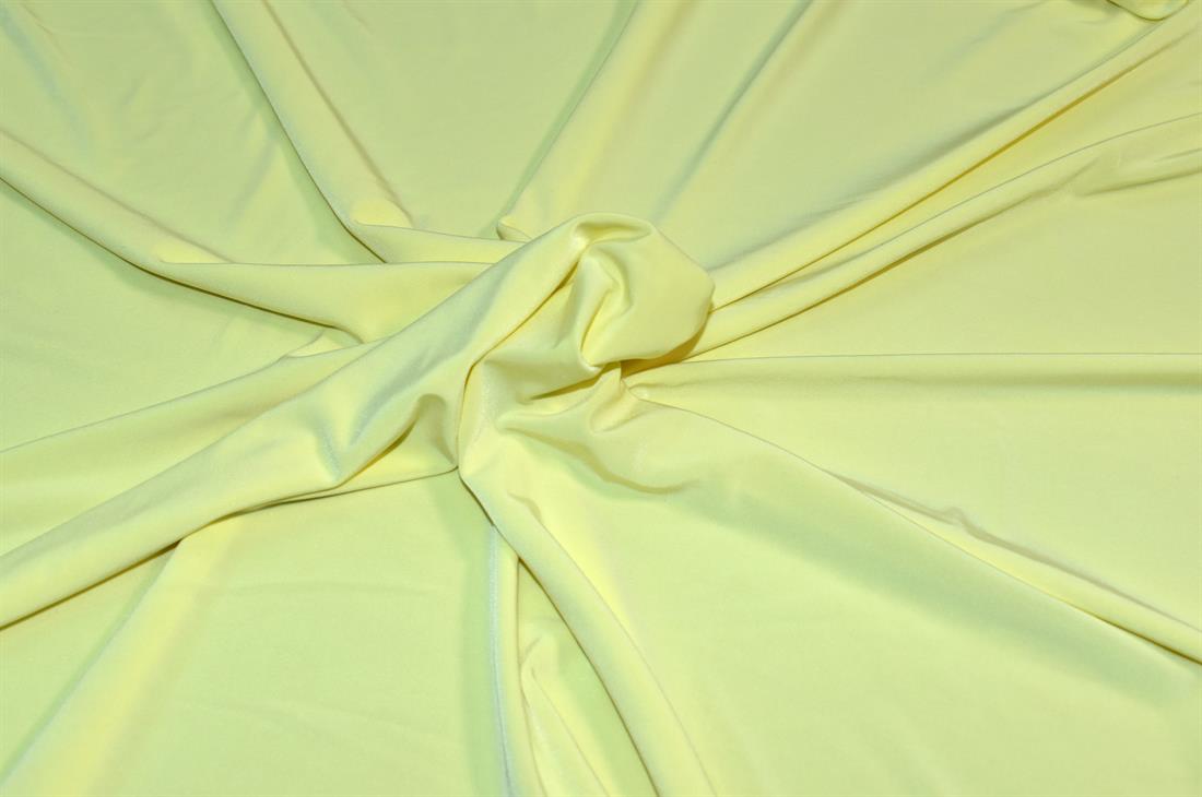 Lemon Plain Polyester Jersey Fabric