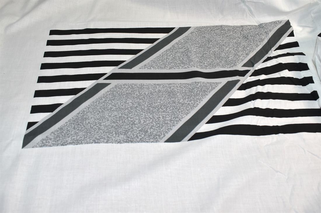 White Printed Polyester Cotton Fabric