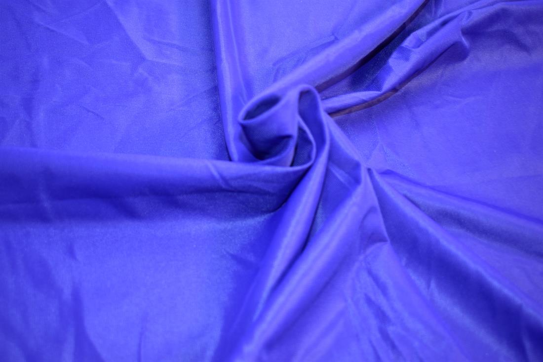 Royal Blue Plain Polyester Mesh Foil Fabric