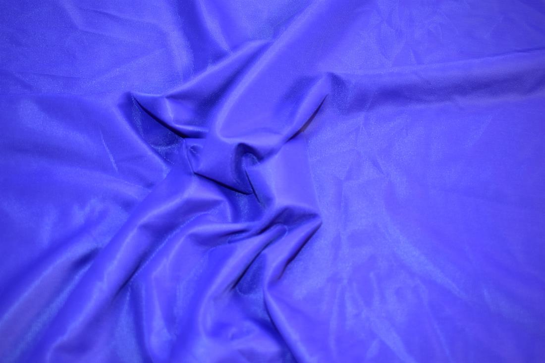 Royal Blue Plain Polyester Mesh Foil Fabric