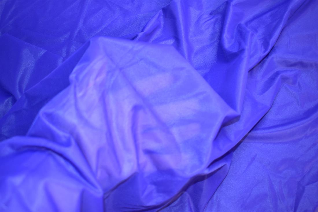Royal Blue Plain Polyester Mesh Foil Fabric