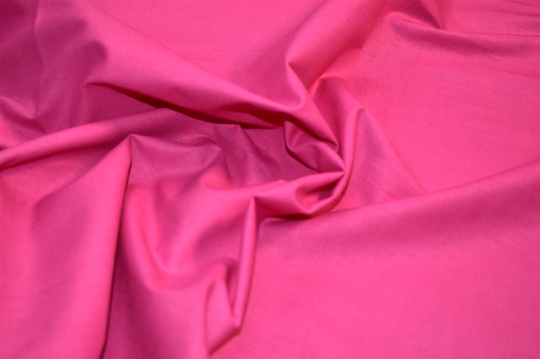 Cerise Plain Polyester Cotton Fabric