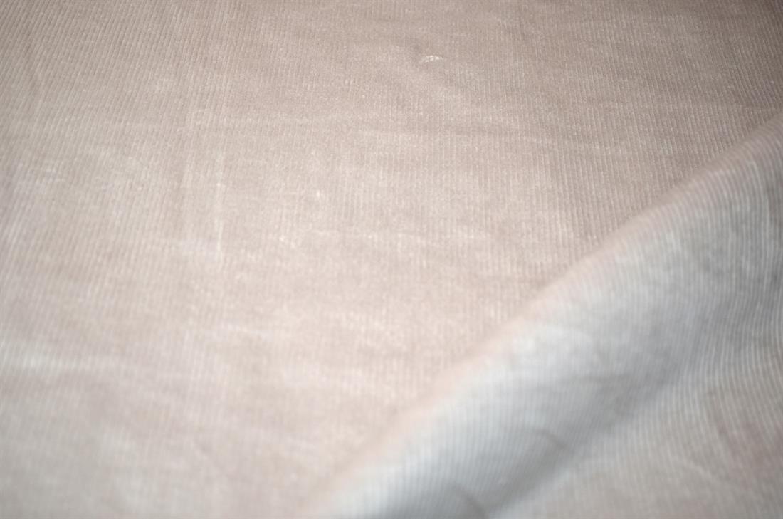 Light Peach Corduroy Plain Fabric