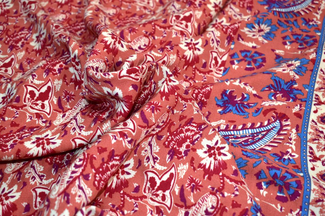 Printed Polyester Viscose Fabric