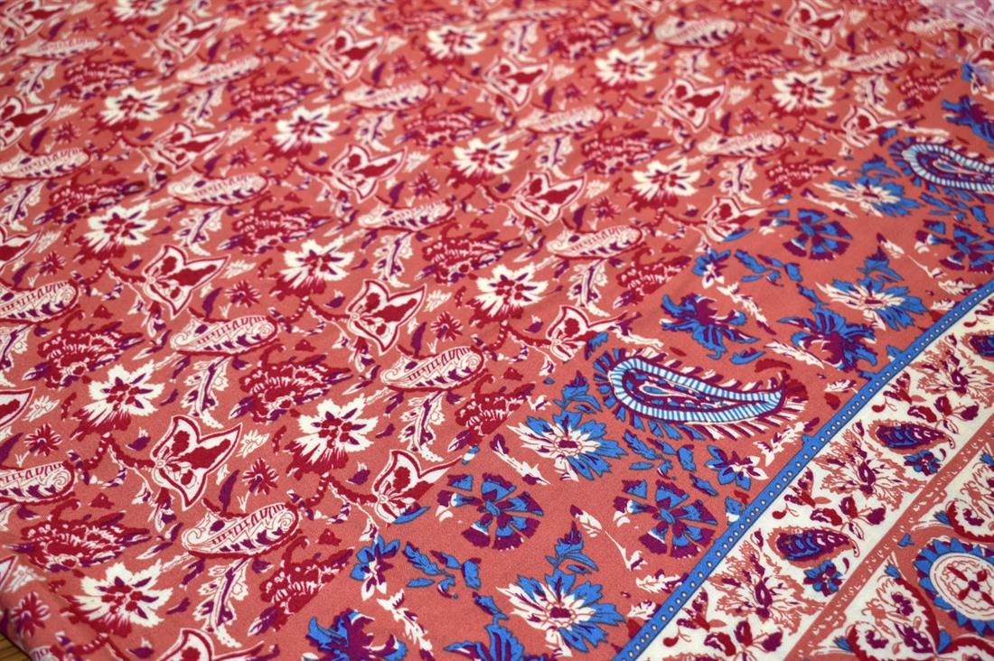 Printed Polyester Viscose Fabric