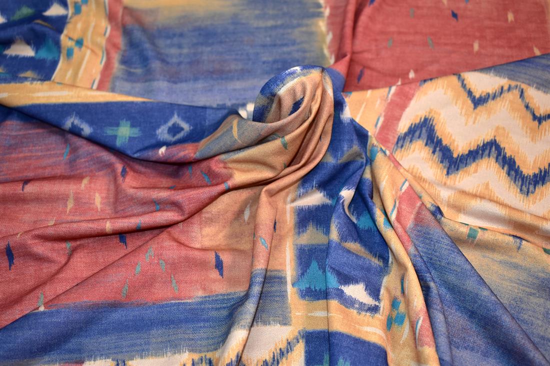 Printed Lightweight Polyester Jersey Fabric
