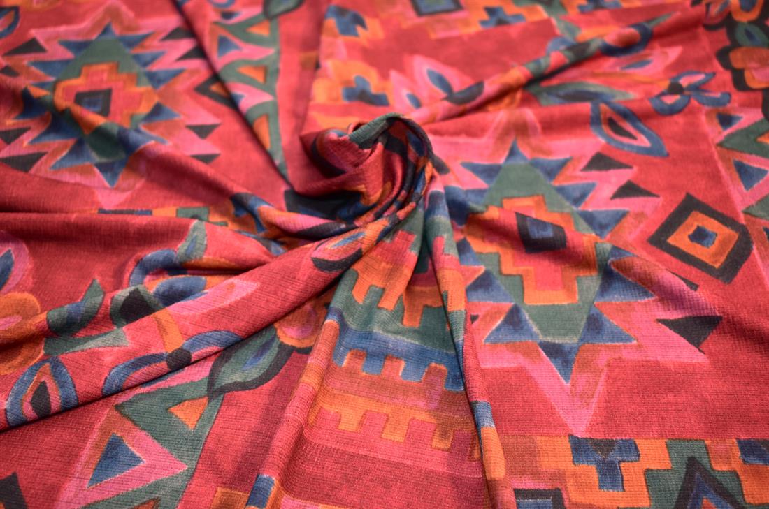 Printed Lightweight Polyester Jersey Fabric
