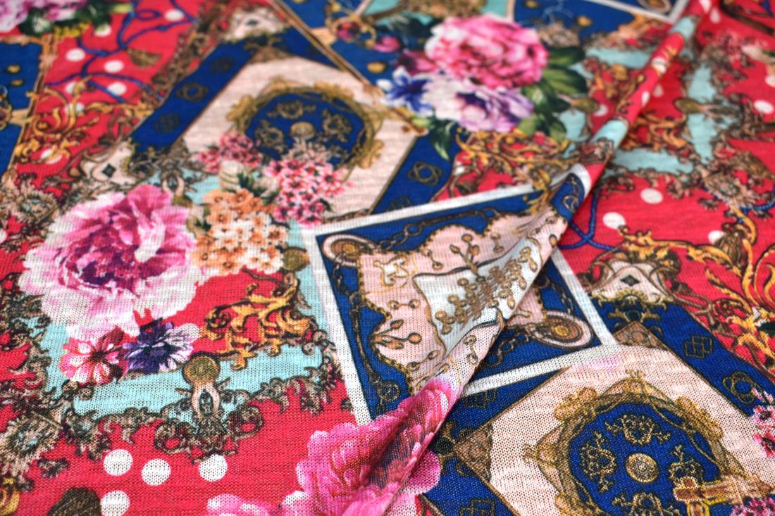Printed Polyester Jersey Fabric