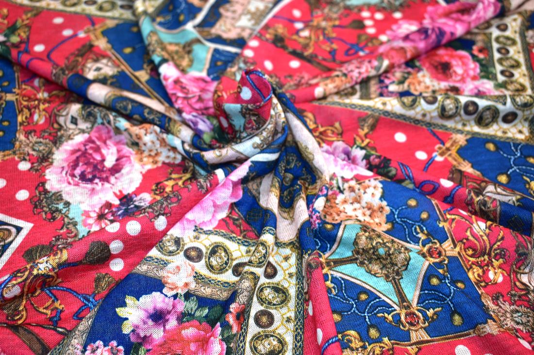 Printed Polyester Jersey Fabric