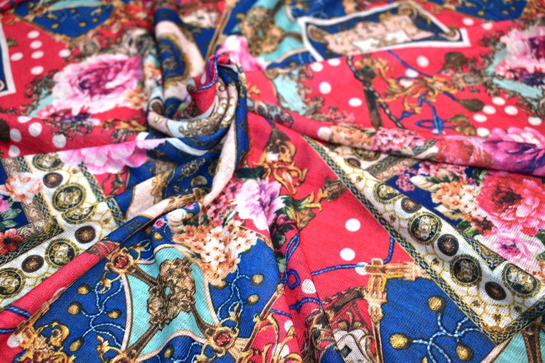 Printed Polyester Jersey Fabric