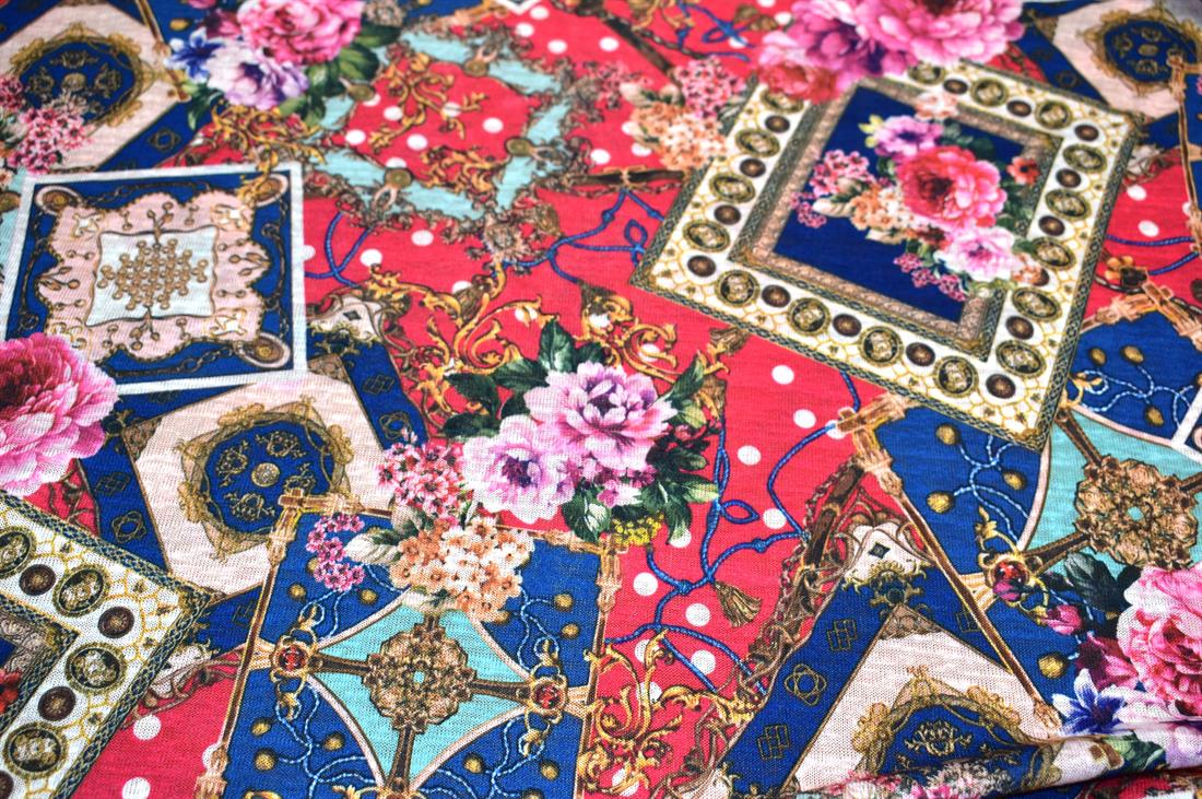 Printed Polyester Jersey Fabric
