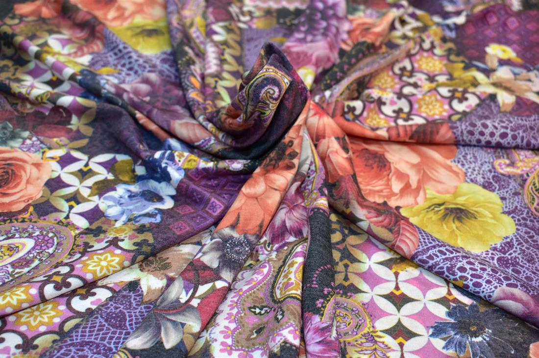 Printed Polyester Jersey Fabric