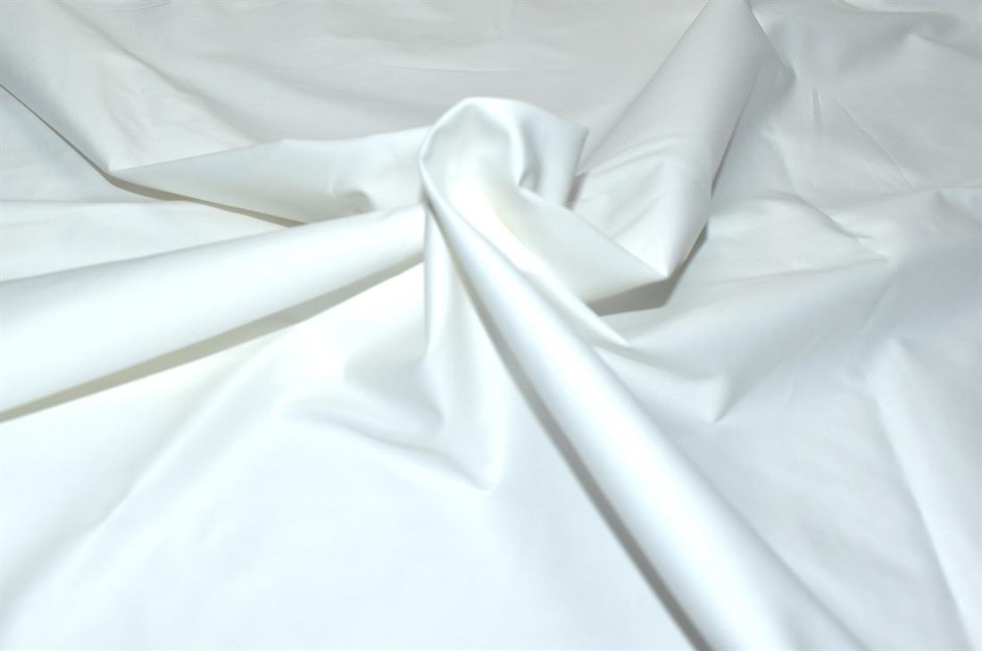 White Plain Polyester Cotton Fabric