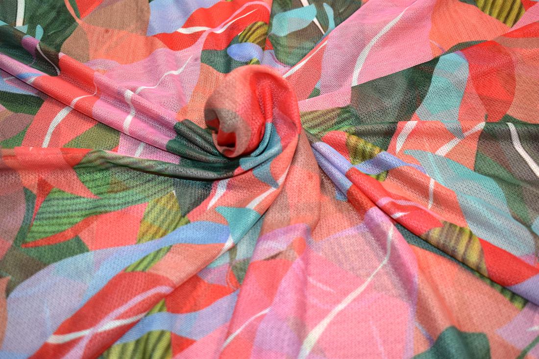 Printed Polyester Mesh Fabric