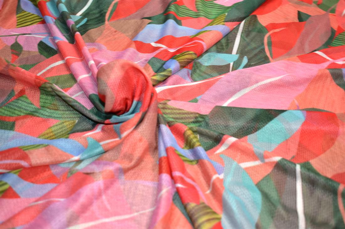 Printed Polyester Mesh Fabric