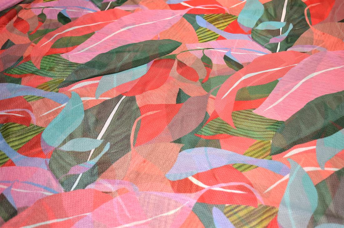 Printed Polyester Mesh Fabric