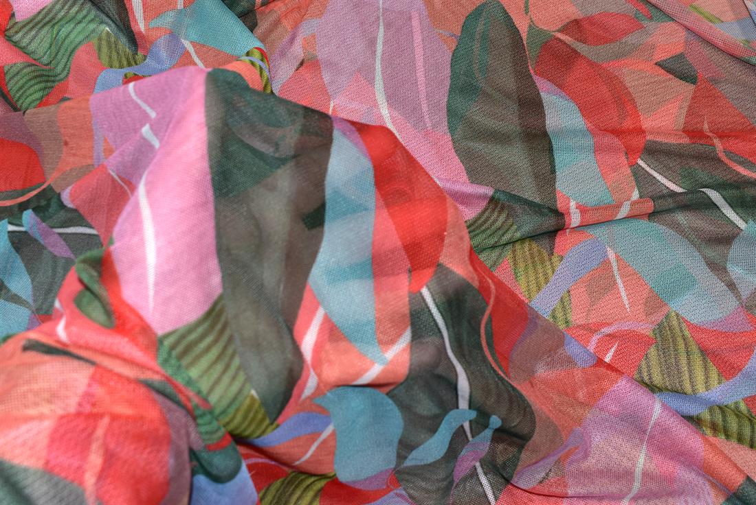 Printed Polyester Mesh Fabric