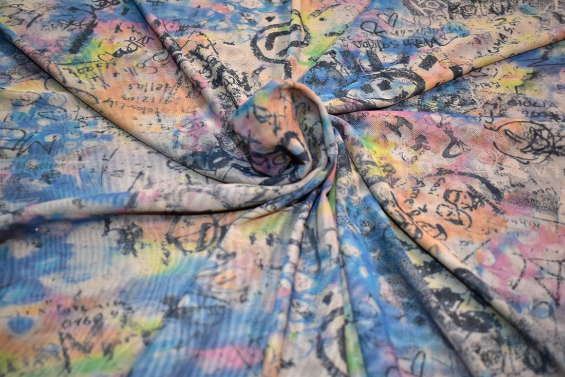 Printed Polyester Mesh Fabric