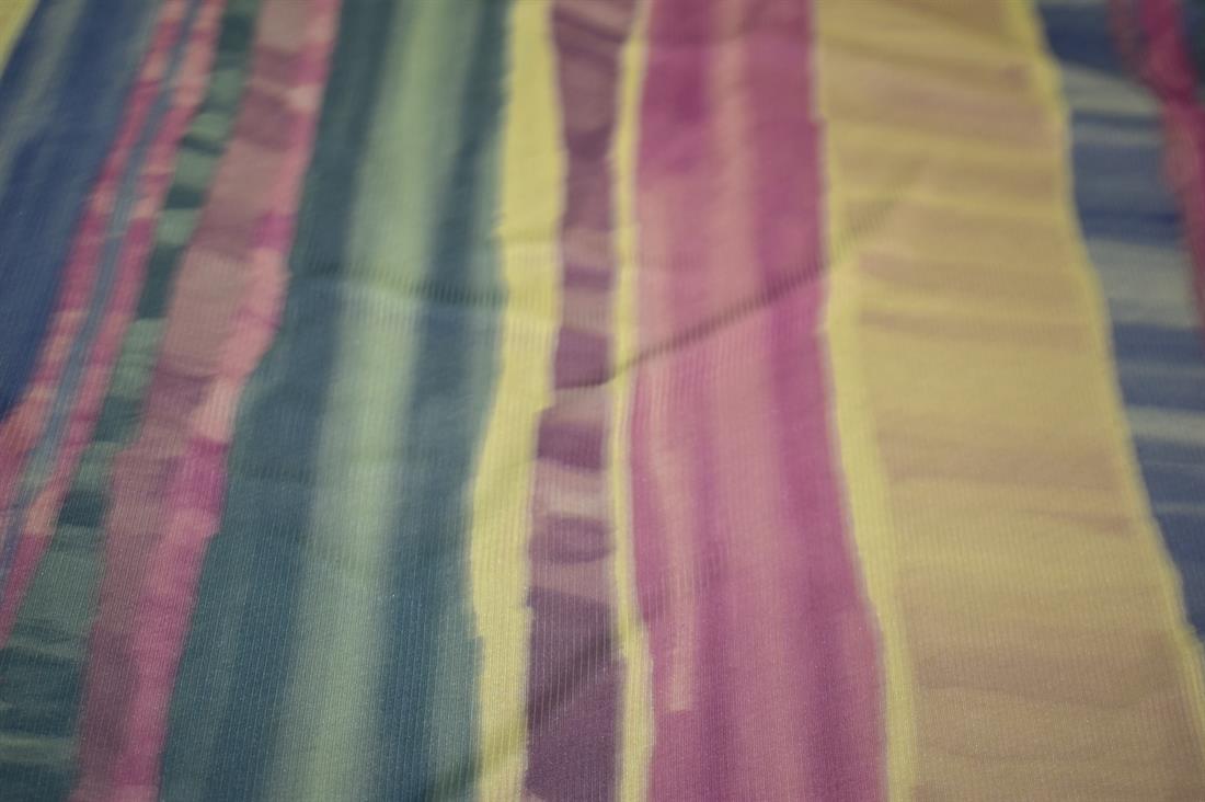 Olive Printed Polyester Jersey Fabric