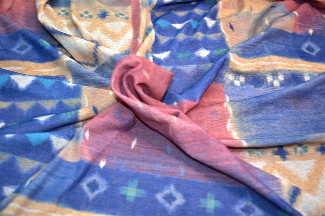 Printed Lightweight Polyester Jersey Fabric