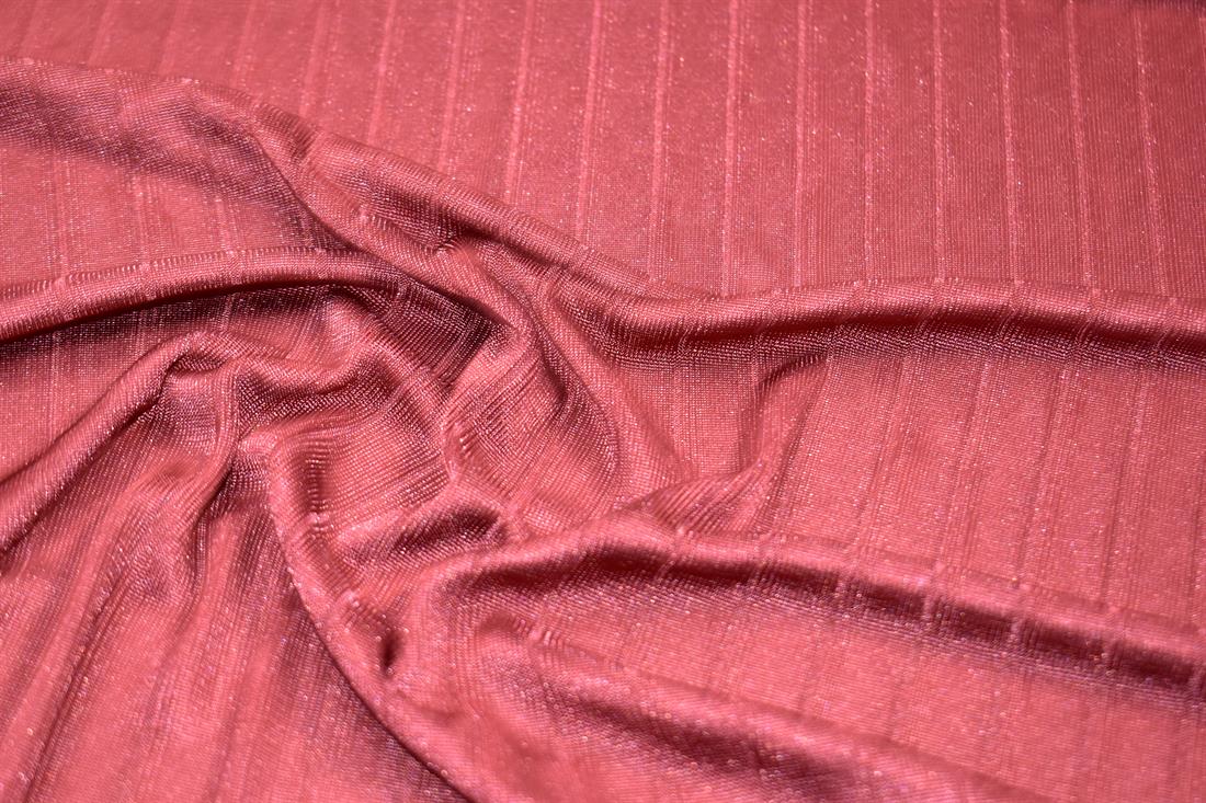 Dark Dusky Pink Polyester Jersey Fabric