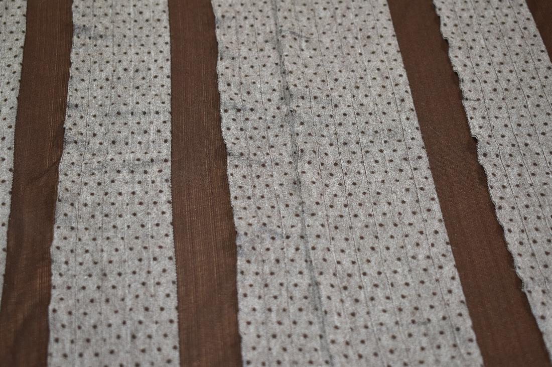Brown Polyester Jersey Fabric