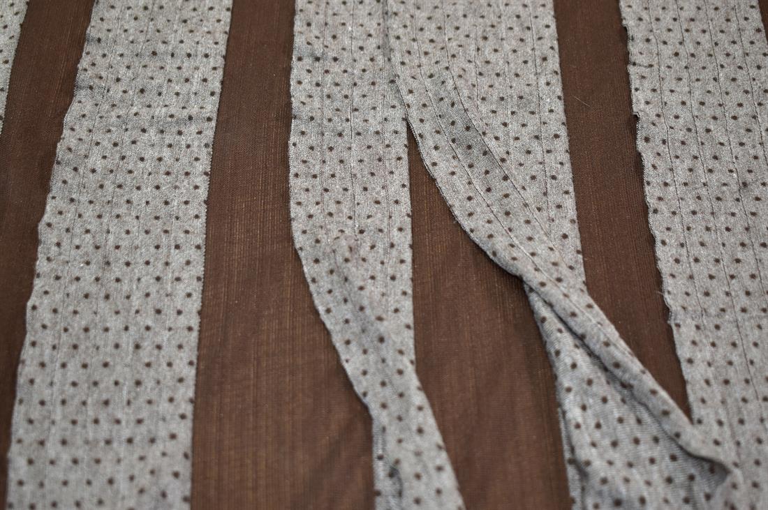 Brown Polyester Jersey Fabric