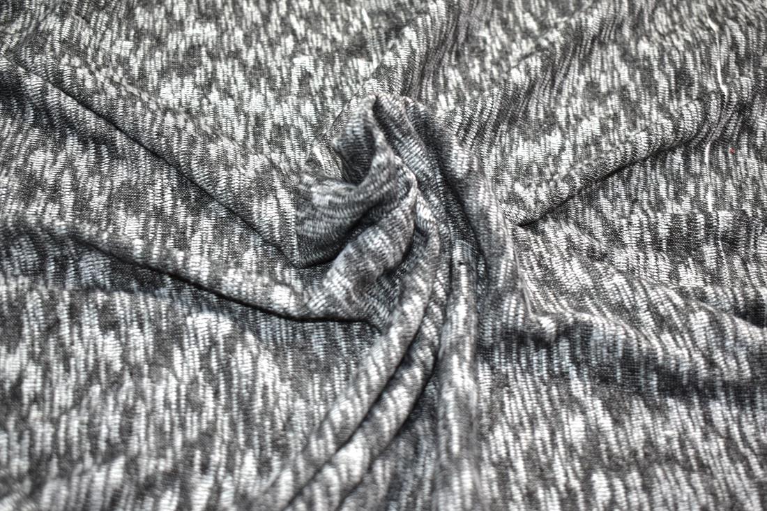 Grey Polyester Jersey Fabric