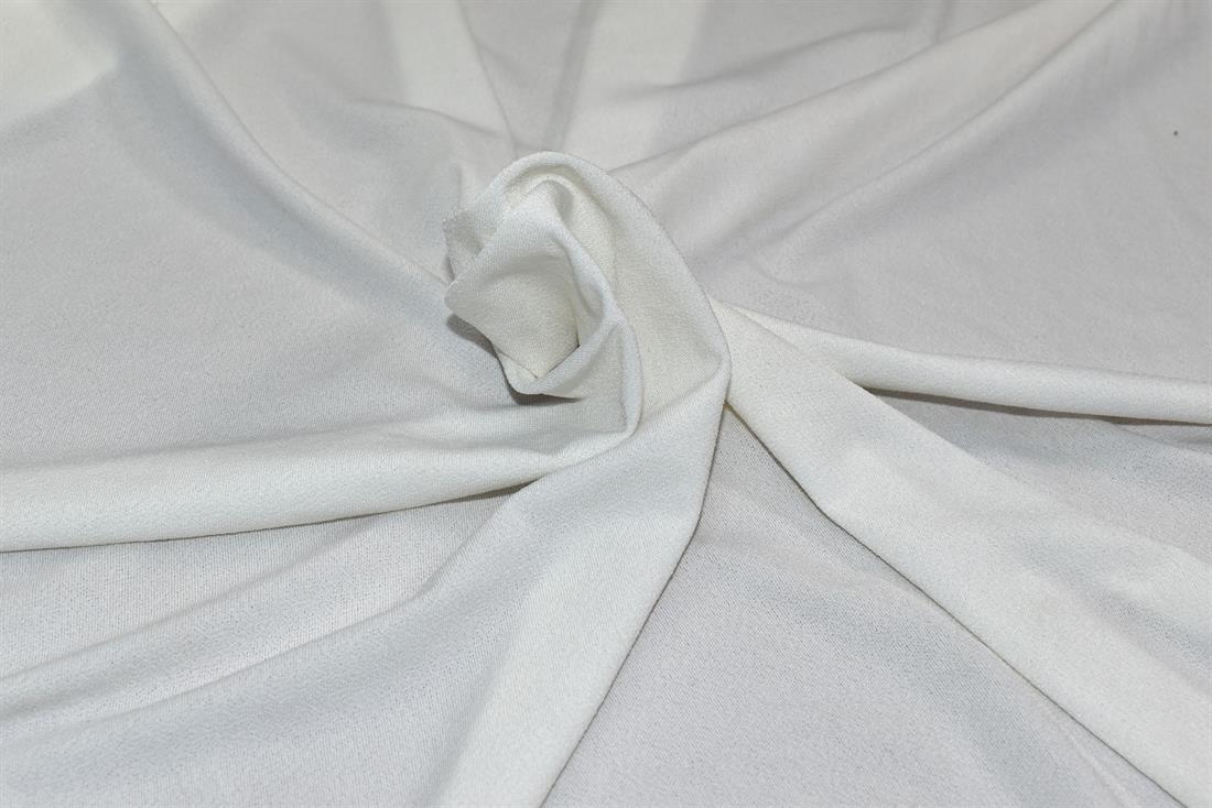 Ivory Printed Polyester Jersey Fabric