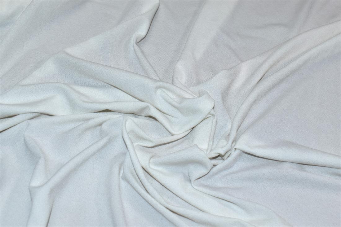 Ivory Printed Polyester Jersey Fabric