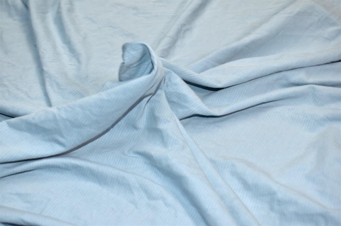 Baby Blue Polyester Jersey Fabric