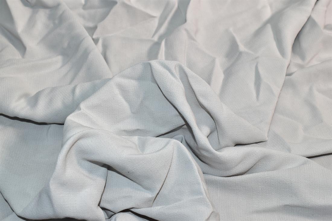 Silver Polyester Jersey Fabric
