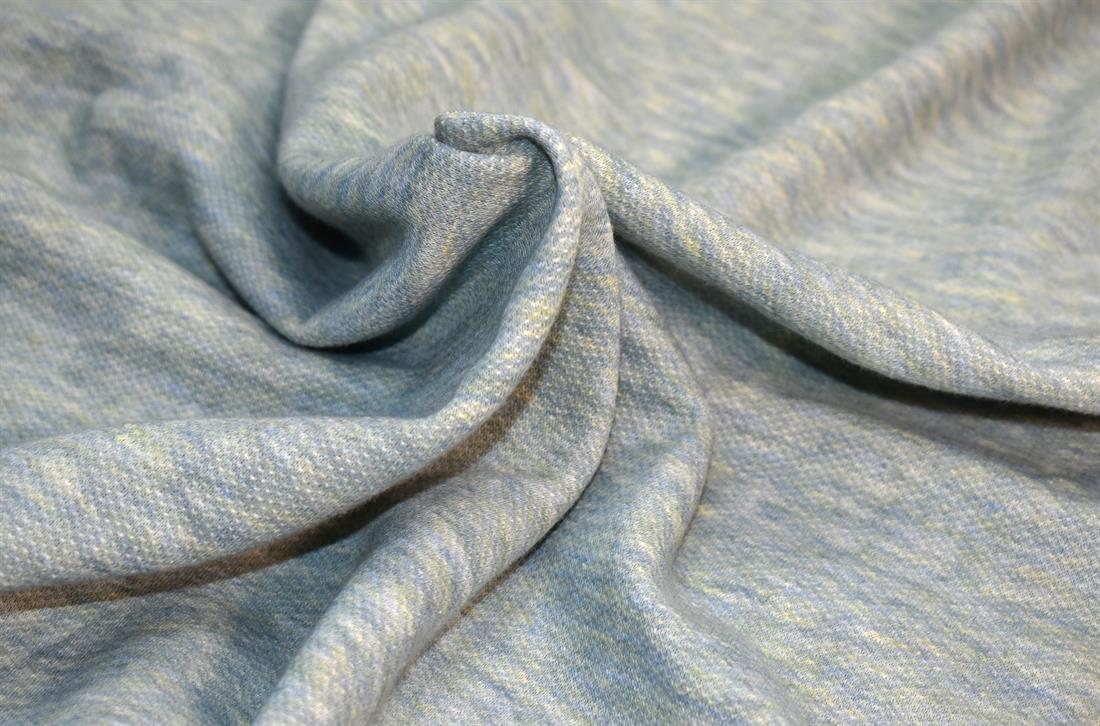 Blue & Lime Blue/Lime Polyester Wool Fabric