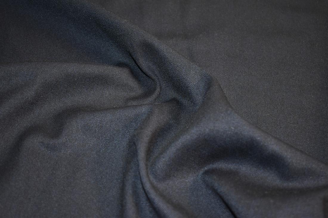 Dark Navy Plain Polyester Fabric