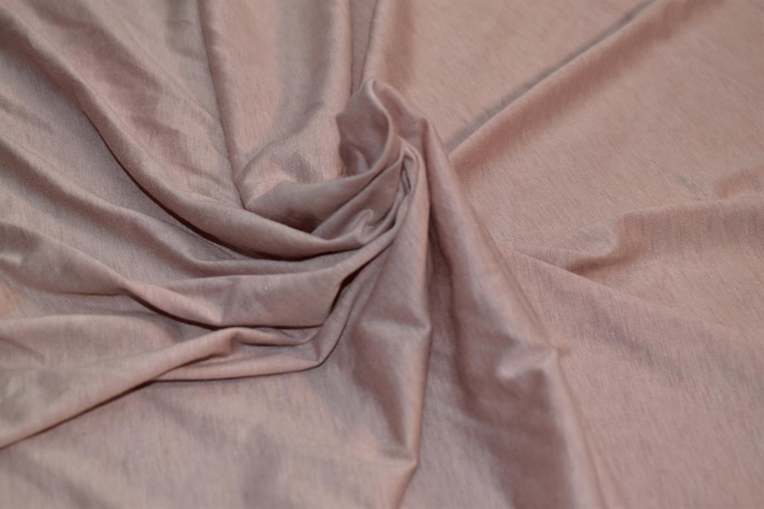 Light Peach Plain Polyester Jersey Fabric