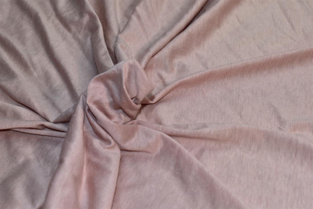 Light Peach Plain Polyester Jersey Fabric