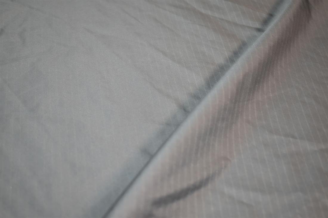 Grey Polyester Strips Taffeta Fabric
