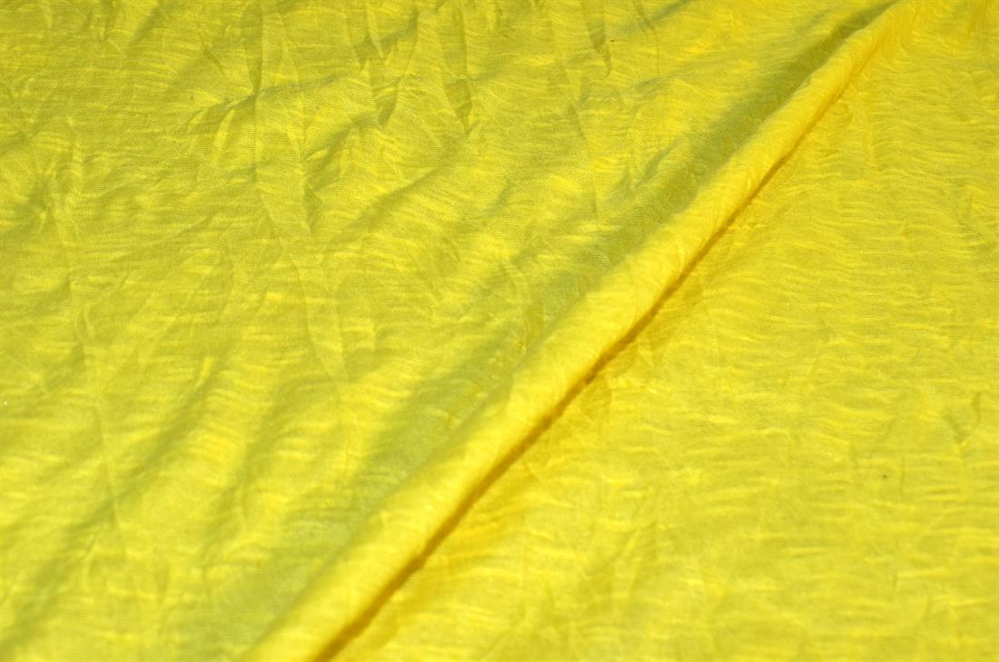 Yellow Plain Polyester Jersey Fabric