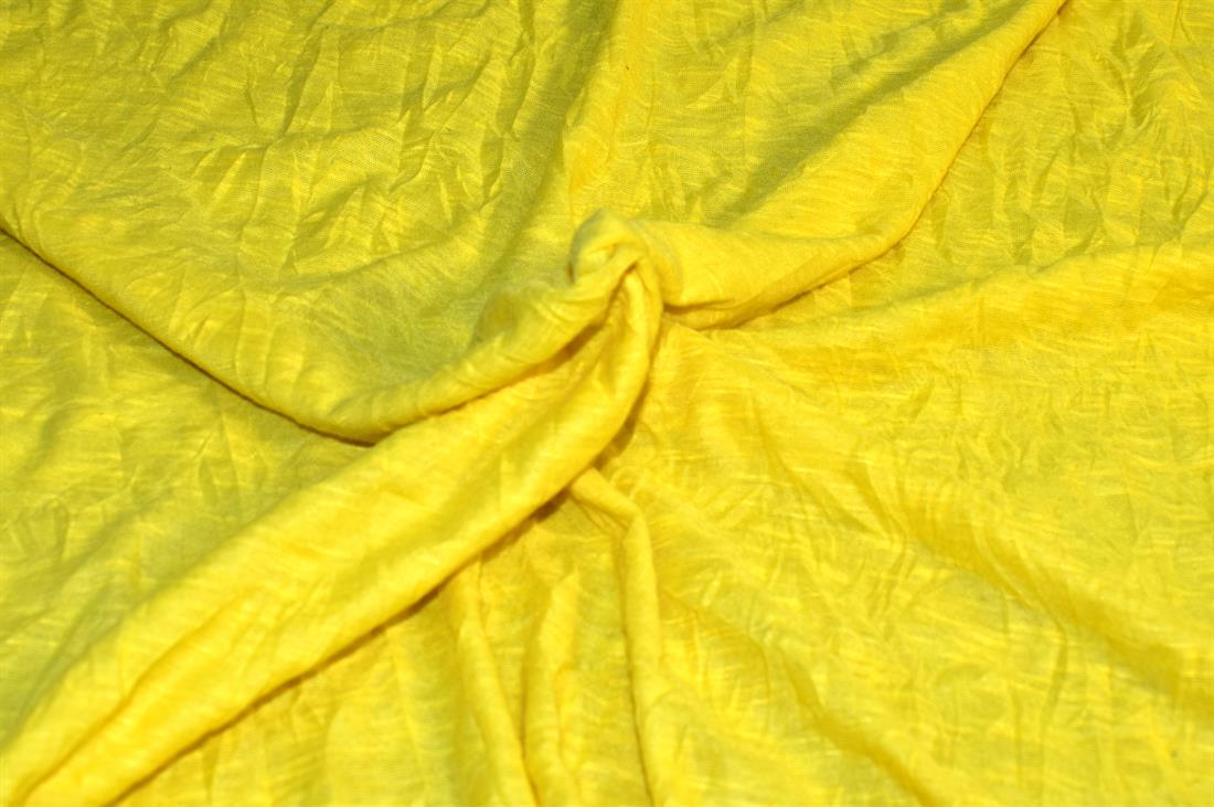 Yellow Plain Polyester Jersey Fabric