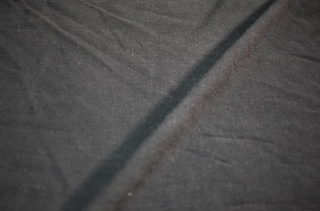 Black Plain Polyester Fabric