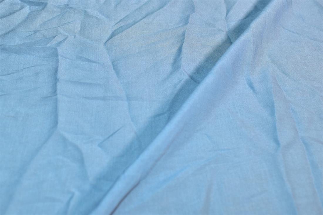 Pale Blue Plain Polyester Fabric