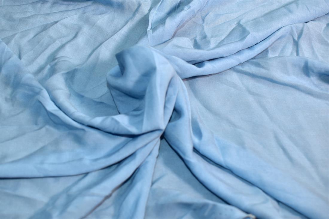 Pale Blue Plain Polyester Fabric